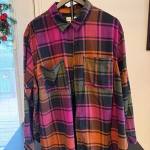 Ava & Viv Women’s Flannel Shirt –Size 1X – Great Condition